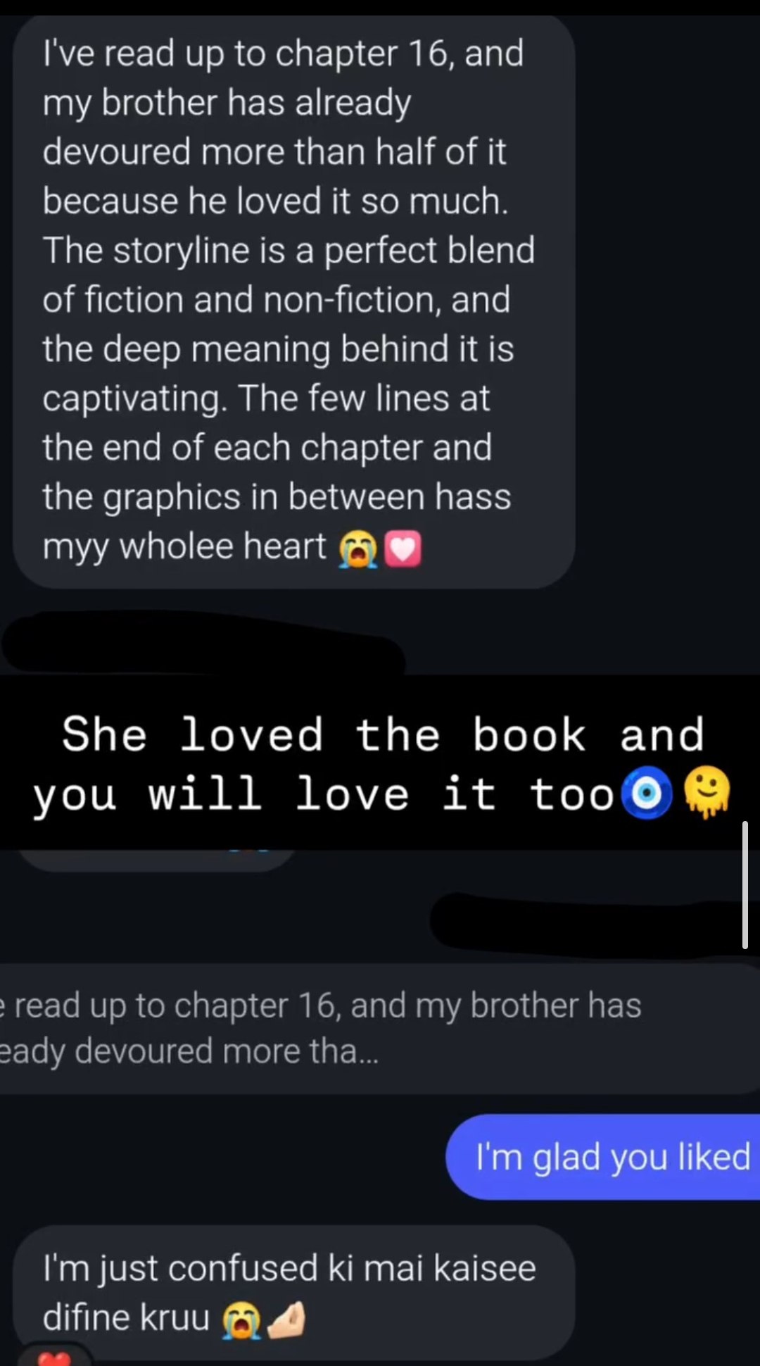 Reader review screenshot