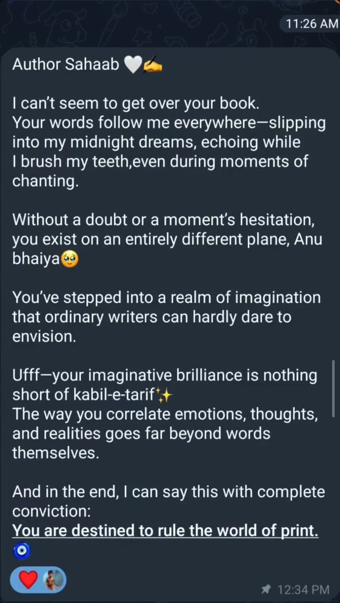 Reader review screenshot